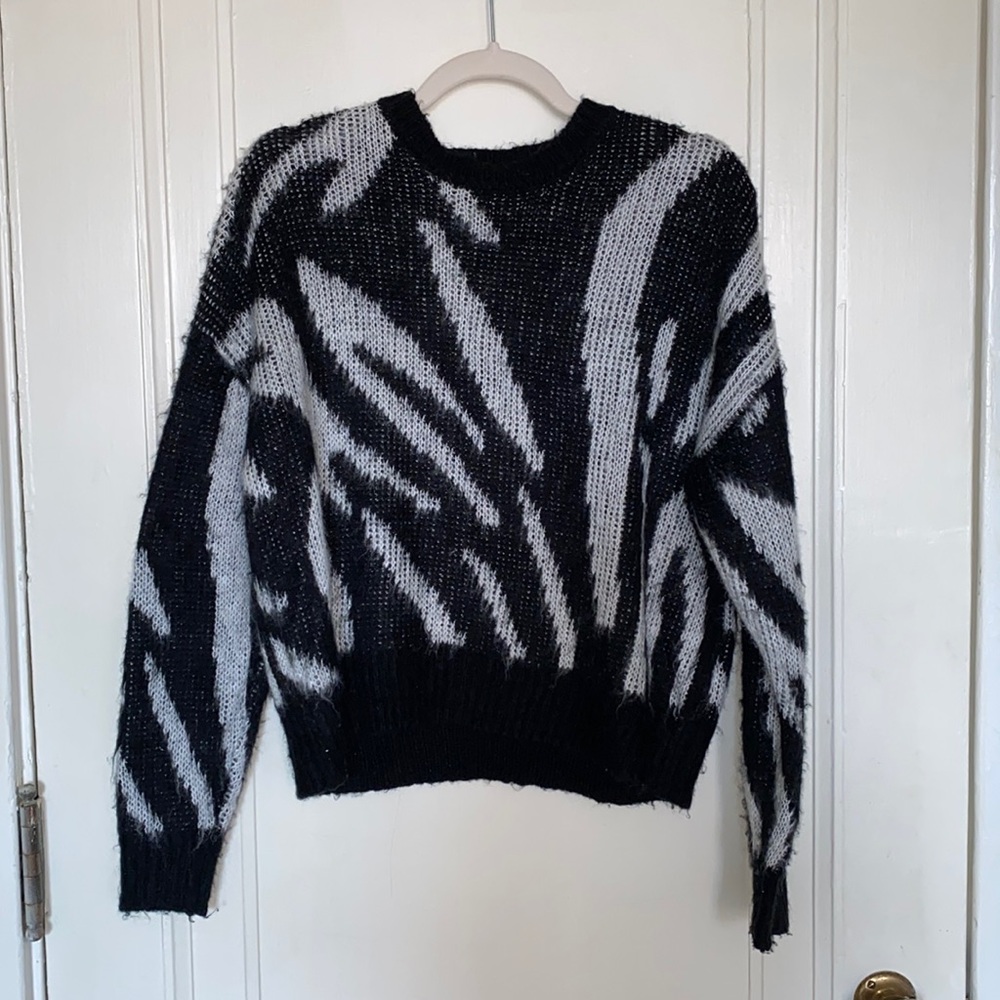 Zebra Print Sweater